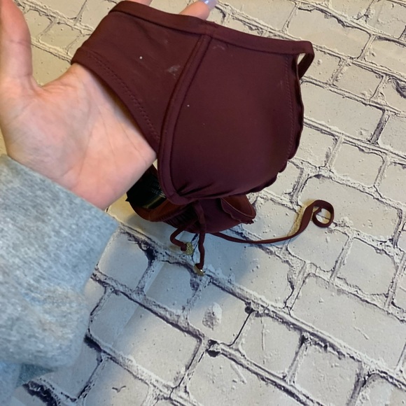 4/25💜 Maroon Push Up Bikini Top - Picture 4 of 5